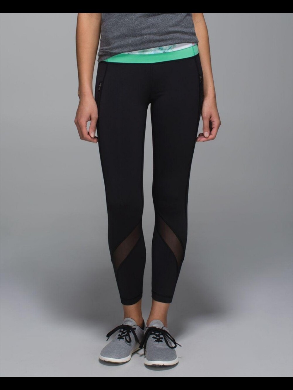 Lululemon Inspire Tight II (Mesh), Cyber Black / Deep Coal